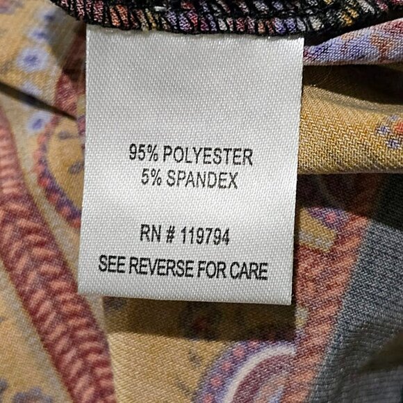 New One World Boho Paisley Tunic Dress Petite S Live & Let Live Long-Line Top - Picture 12 of 13